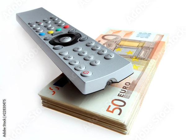 Obraz euro and remote