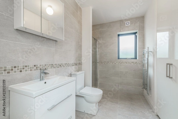 Obraz Modern clean empty bathroom