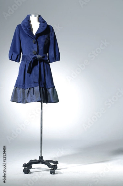 Obraz Close up winter coat on display