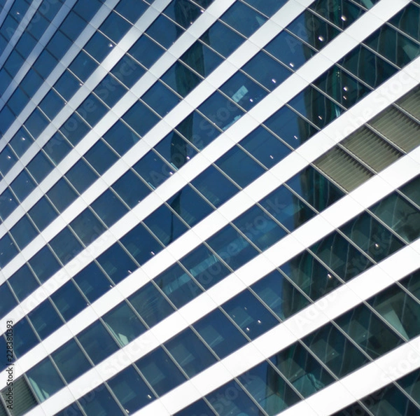 Fototapeta windows of modern building