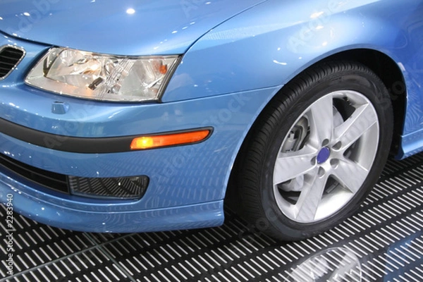 Fototapeta head lamp of car