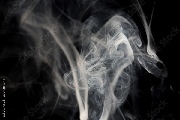 Obraz smoke on a black background
