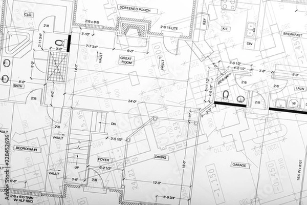 Obraz Rysunek architektoniczny