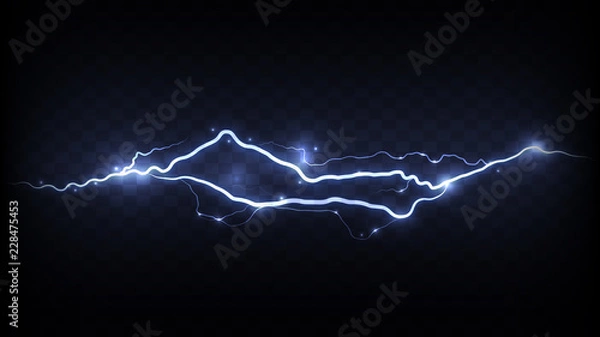 Obraz Realistic electric flash