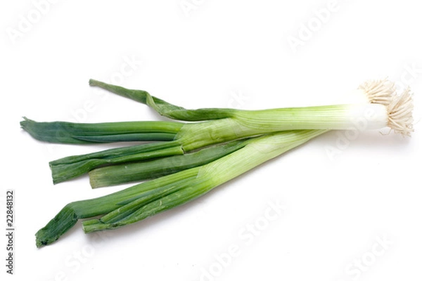 Fototapeta Organic Spring Onions