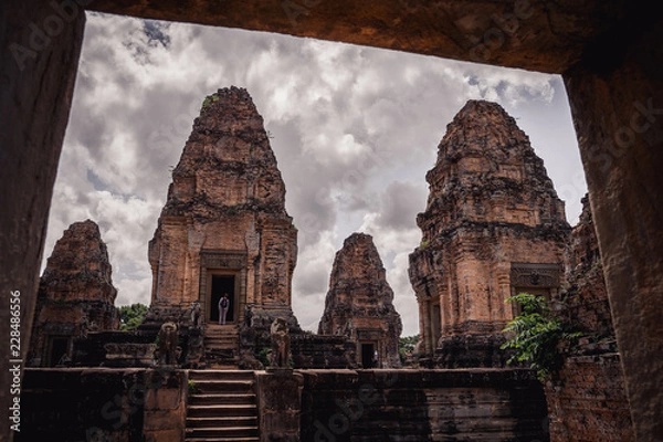 Obraz ancient temple in angkor cambodia