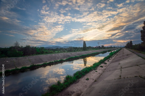 Fototapeta Sunset Fréjus
