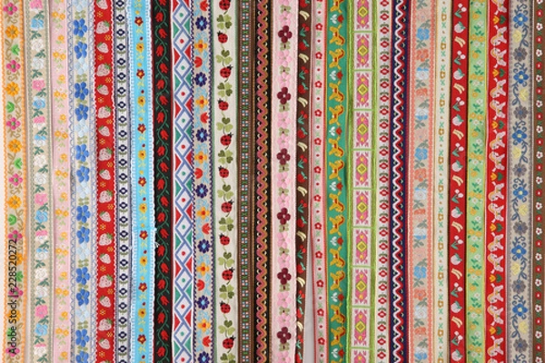 Obraz Patterned Fabric Strips / 模様入りの布テープ・パターン素材
