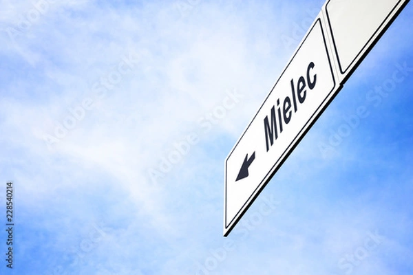 Obraz Signboard pointing towards Mielec