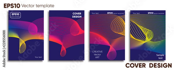 Obraz Creative colored cover. Cover design.