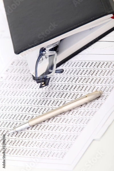 Fototapeta Finance notepad