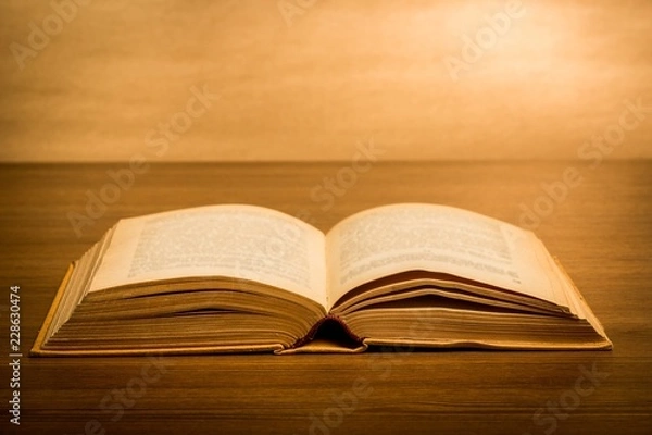 Fototapeta Open Book on tablet