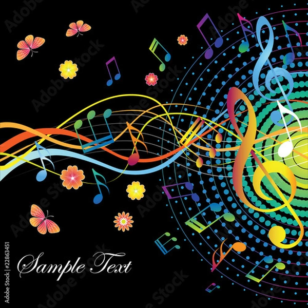 Fototapeta Music-notes04