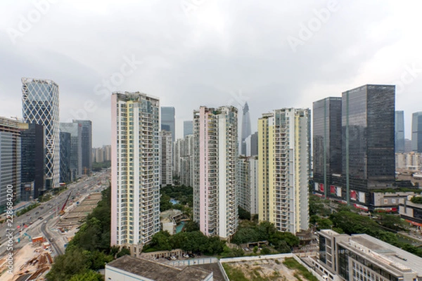 Fototapeta Urban architecture in Shenzhen