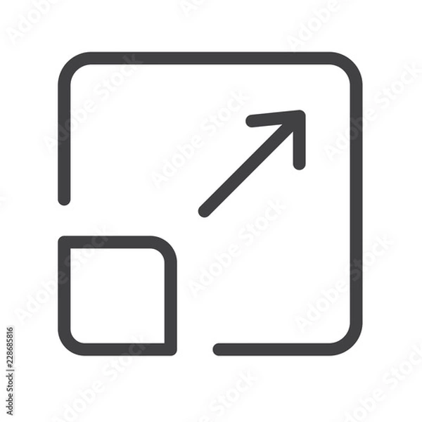 Obraz Expand vector icon