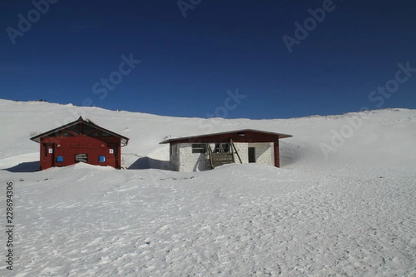 Obraz 冬の九重山　池の小屋