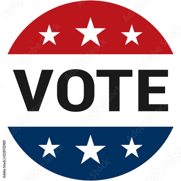 Obraz Vote - Election Day Icon Badge Sticker