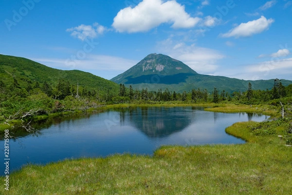 Obraz 羅臼＿羅臼岳と三湖