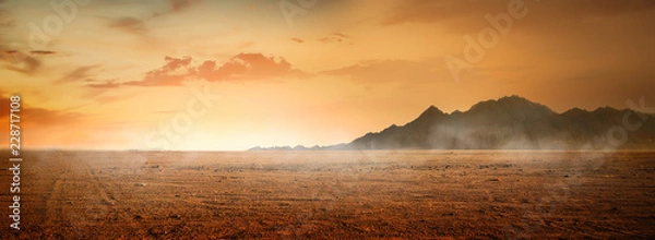 Obraz Pustynia i góry