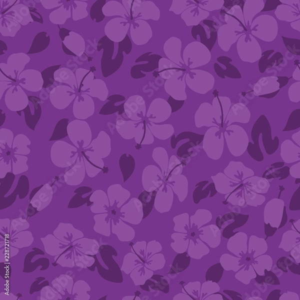 Obraz Hibiscus seamless pattern
