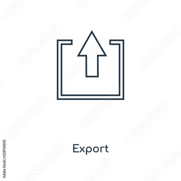 Fototapeta export icon vector