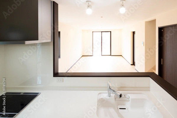 Fototapeta 明るいキッチン