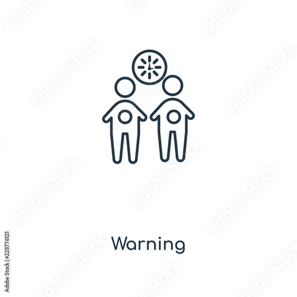 Fototapeta warning icon vector