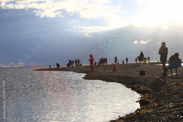 Fototapeta  Chinese plateau lake scenery