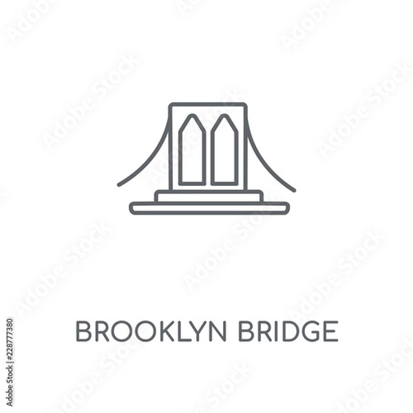 Obraz brooklyn bridge icon