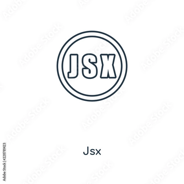 Fototapeta jsx icon vector