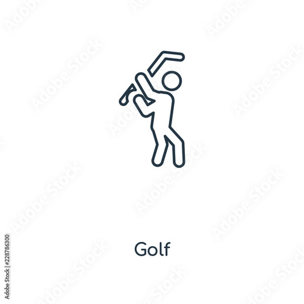Fototapeta golf icon vector