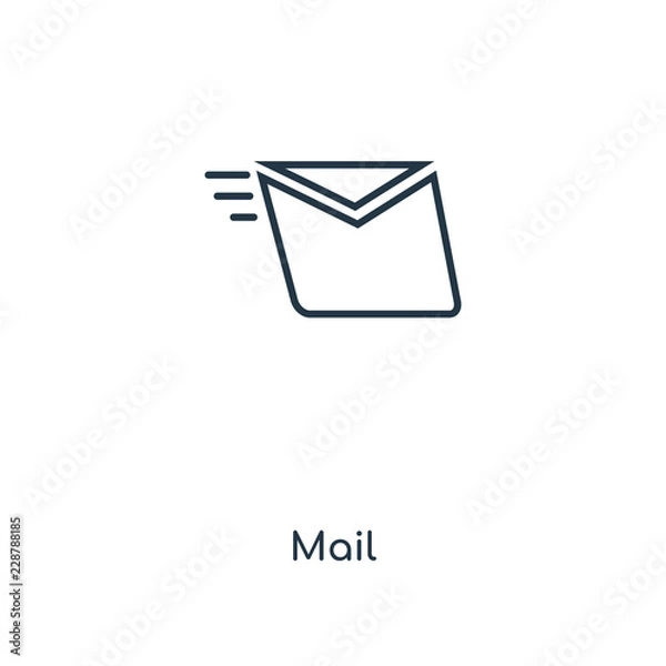 Fototapeta mail icon vector