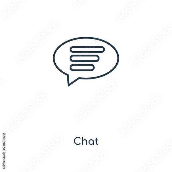 Obraz chat icon vector