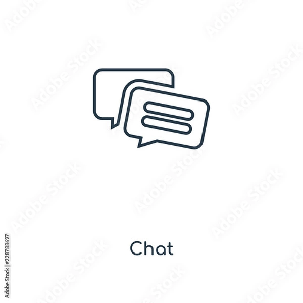 Obraz chat icon vector