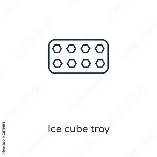 Fototapeta ice cube tray icon vector