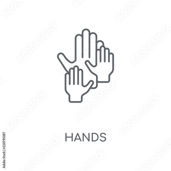 Fototapeta hands icon