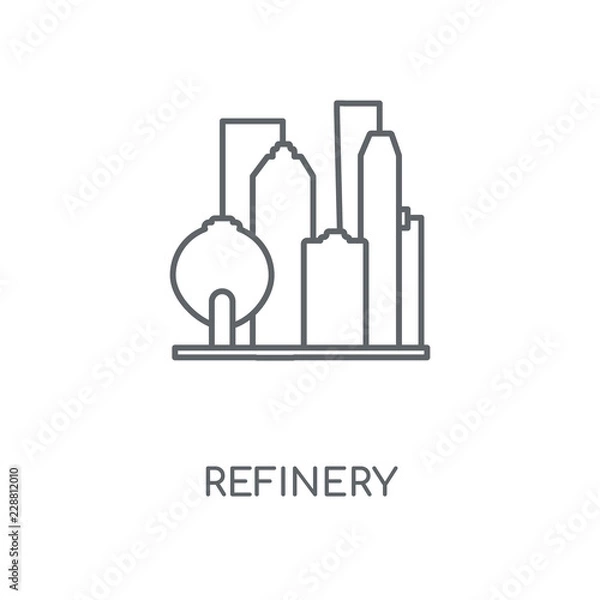 Fototapeta refinery icon