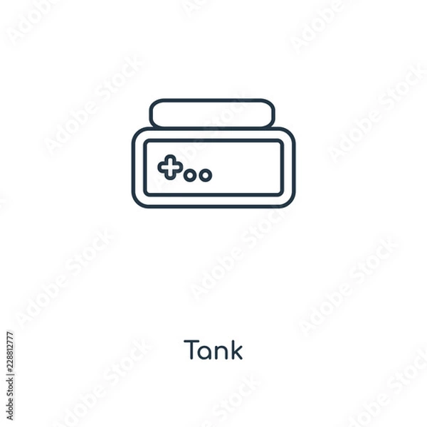 Obraz tank icon vector