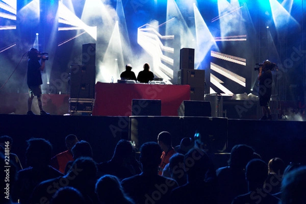 Obraz techno concert crowd