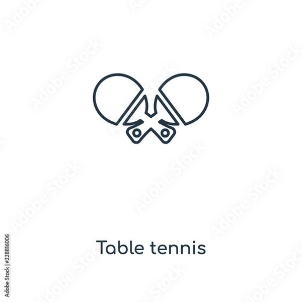 Obraz table tennis icon vector