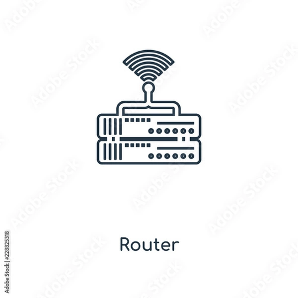 Fototapeta router icon vector