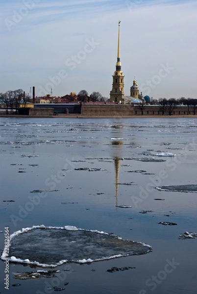 Obraz Eis auf der Newa