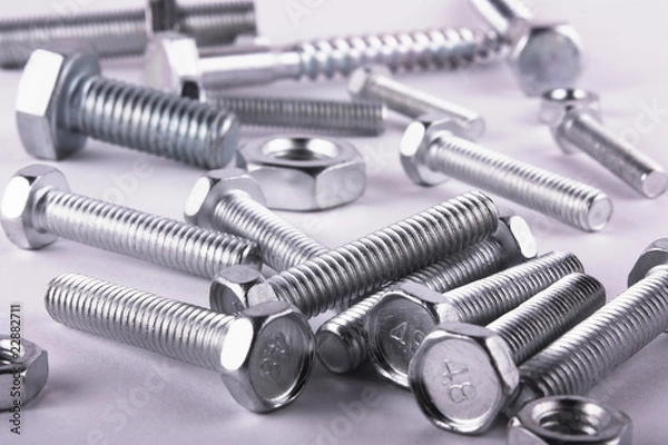 Fototapeta Schrauben und Muttern