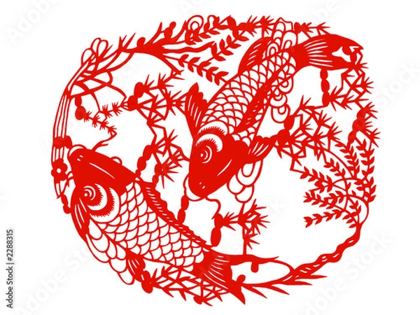 Obraz traditional paper cut