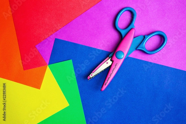 Obraz Color paper & scissors