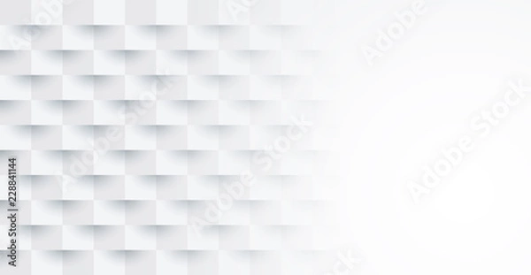 Obraz White abstract background vector with blank space for text.