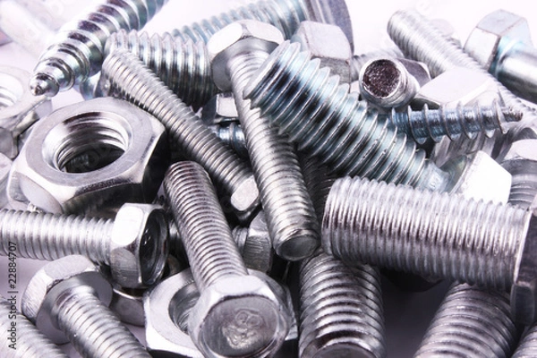 Fototapeta Schrauben und Muttern