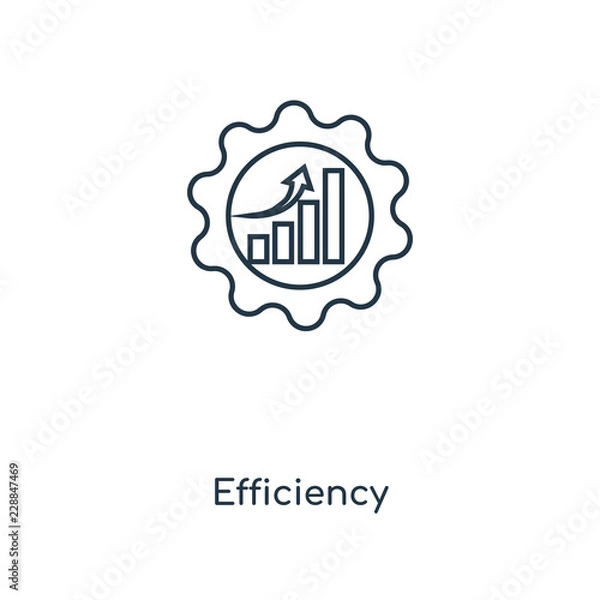 Fototapeta efficiency icon vector