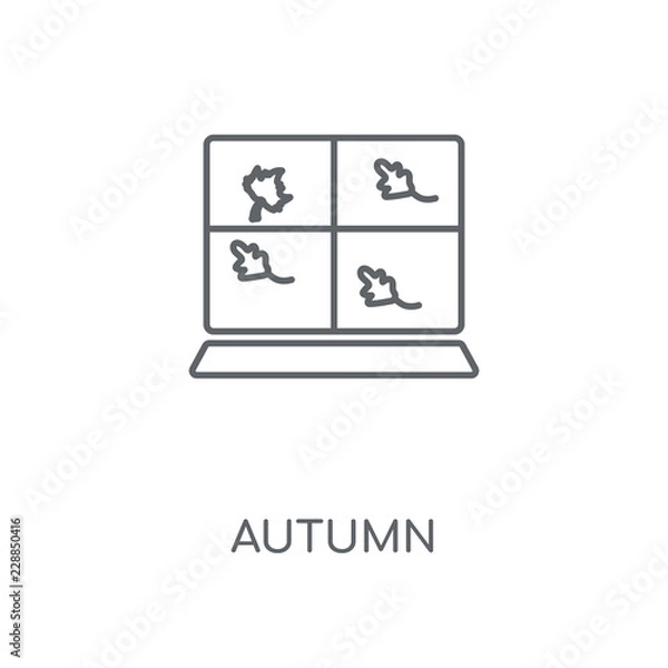 Fototapeta autumn icon