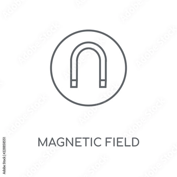 Obraz magnetic field icon
